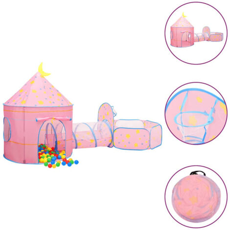 Tenda da Gioco per Bambini Rosa 301x120x128 cm vidaXL