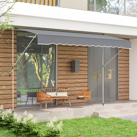 Tenda Parasole Quadrata 2x2 Metri – Grigio Scuro – Ombreggiante Per Giardino, Terrazzo O Spiaggia