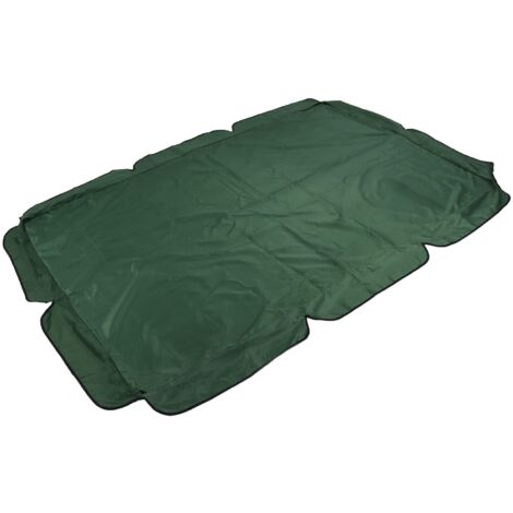 Tenda da sole 600D resistente alle intemperie, in tessuto Oxford placcato argento, antivento, per patio, altalena, nera