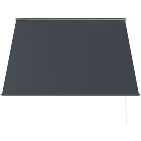 Tenda da Sole a Bracci con Apertura Manuale 150x120 cm Inclinazione e Protezione UV30+ Grigio