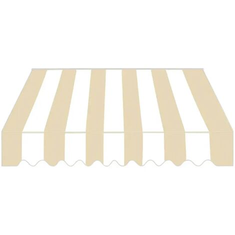 Tenda da Sole a Caduta 100x245 cm Balcone Alluminio Poliestere Beige