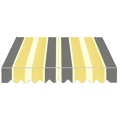Tenda da Sole a Caduta 100x245 cm Balcone Alluminio Poliestere Giallo