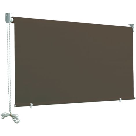 Tenda da sole a caduta 150 x 250 centimetri tenda parasole verticale marrone