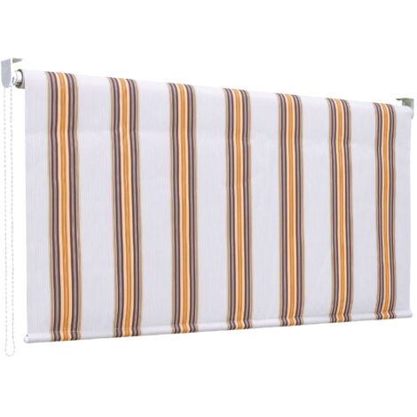 Tenda da sole a caduta 200 x 250 centimetri tenda parasole verticale rigata beige