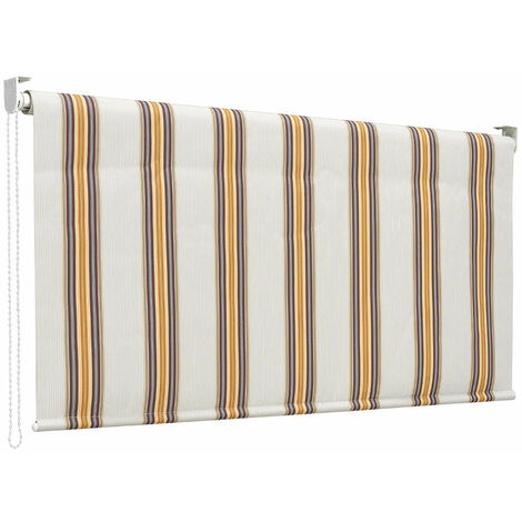 Tenda da Sole a Caduta 250x150 cm Tessuto in Poliestere Riga Beige