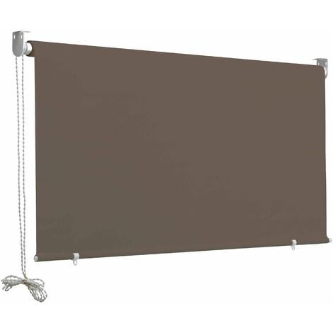 Tenda da Sole a Caduta 2,5x1,5m in Poliestere Marrone