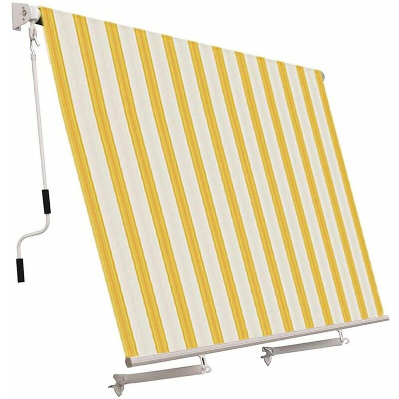 Sangiorgio Tenda Da Sole A Caduta Cm.300 X H.250 Giallo bianco
