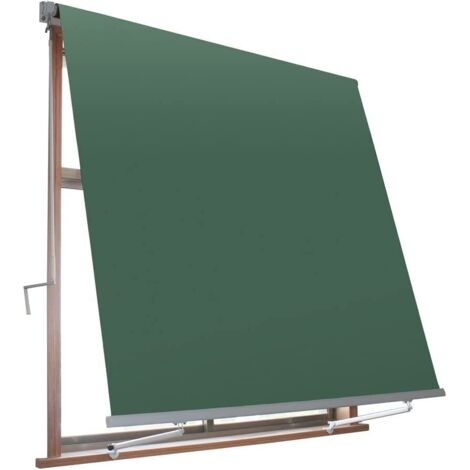 TENDA DA SOLE A CADUTA BALCONE BRACCETTI BRACCI ESTERNO 1 x 2,5 M VERDE 584 VE