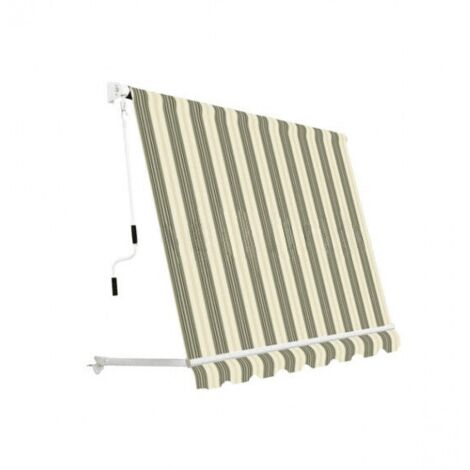 TENDA DA SOLE A CADUTA BALCONE SENZA CASSONE 2,5x2,5 MT BEIGE RIGATO 3936