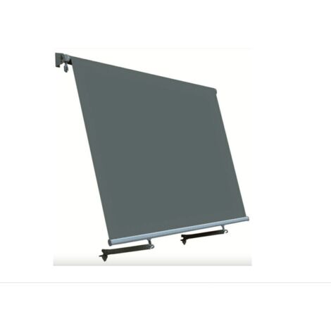 TENDA DA SOLE A CADUTA BALCONE SENZA CASSONE 2,5x2,5MT GRIGIO CON MANTOVANA 3933G