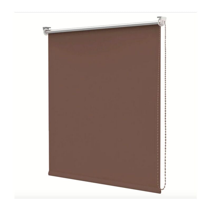 Tenda da sole a caduta rullo balcone con catena catenella 60x160 cm marrone fantasia 959ds