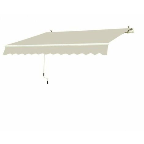 Tenda da sole a parete L.300xH.200cm, in poliestere 280 gr/m² beige Fredi