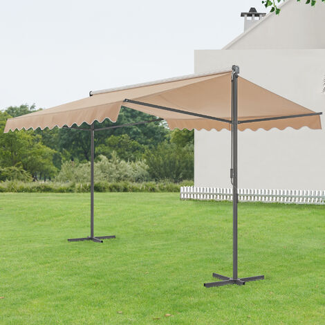 Il numero 1 del risparmio-TENDA DA SOLE DA ESTERNO AVVOLGIBILE IMPERMEABILE  3 X 2.5 MT VERDE SCURO