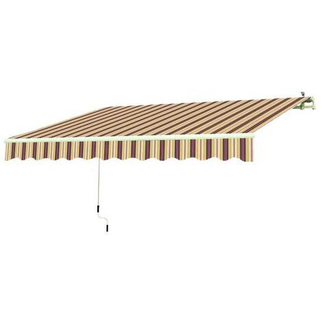 Tenda da Sole Avvolgibile Blinky 395X250 Bianco/Rosso