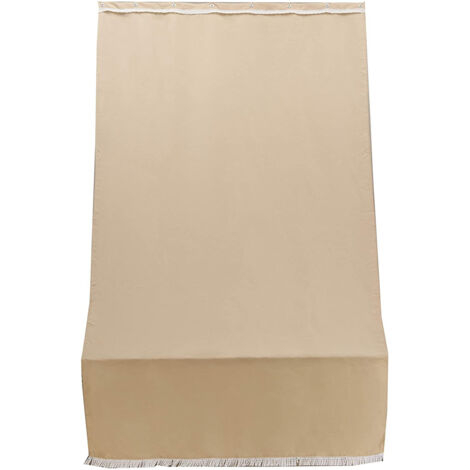 TENDA DA SOLE BEIGE PER PORTA 140X250 CON OCCHIELLI IN METALLO