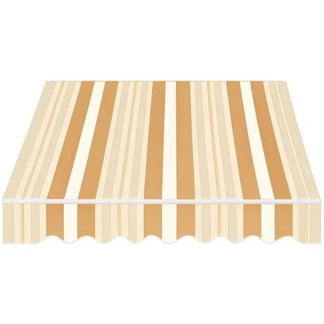 Tenda da Sole Bracci Retrattili 295x200 cm Alluminio Arancione Beige