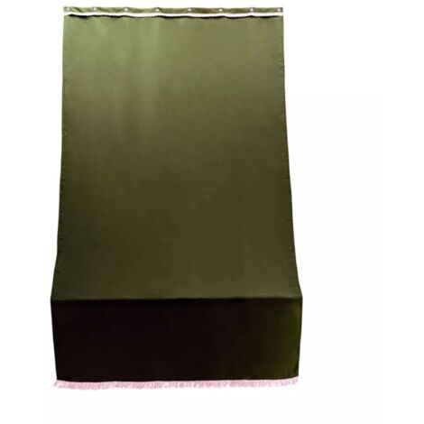 tenda da sole con anelli per porta essenza marrone h 250x140 cm