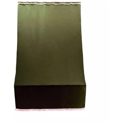 tenda da sole con anelli per porta essenza marrone h 300x140 cm