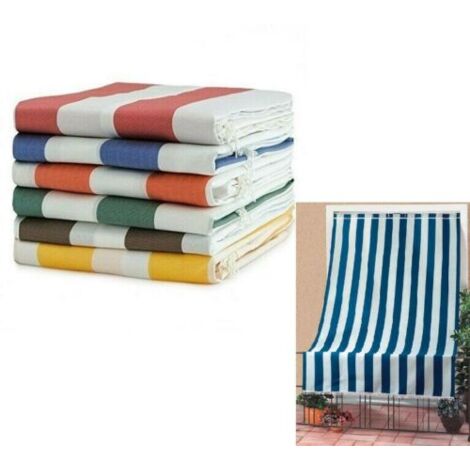 TENDA DA SOLE CON ANELLI RESISTENTE ESTERNI VERANDA GIARDINO BALCONE SOLE  - Marrone 290x290 - Colore: Bordeaux - Misura: 150x250