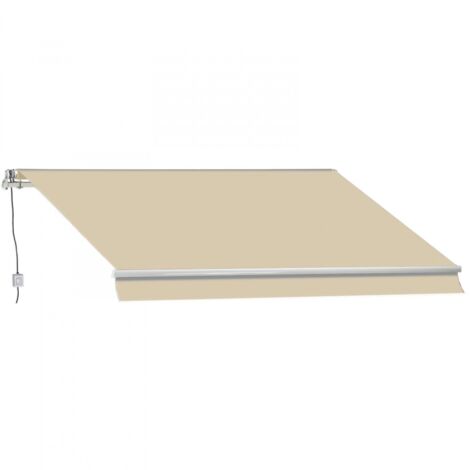 Tenda da sole elettrica 3 x 2 metri colore beige tenda da sole motorizzata per verande e balconi motore incluso