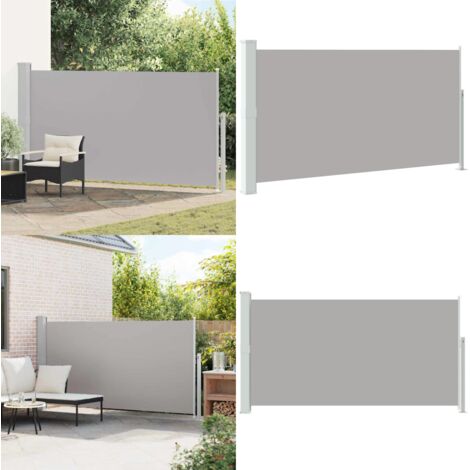 Tenda da Sole Laterale Retrattile 160 x 300 cm Grigio - Tenda retrattile - Protezione dal sole