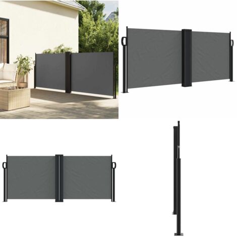 Tenda da Sole Laterale Retrattile Antracite 100x1000 cm - Tenda da sole retrattile - Ombreggiatura esterna