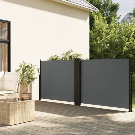 Tenda da Sole Laterale Retrattile Antracite 120x1000 cm vidaXL