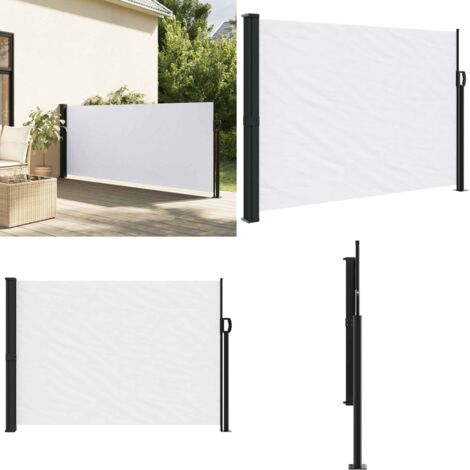 Tenda da Sole Laterale Retrattile Bianco 140x300 cm - Tenda da sole retrattile - Ombreggiatura da giardino