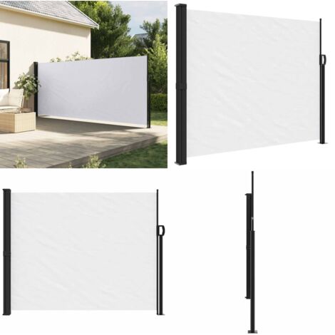 Tenda da Sole Laterale Retrattile Bianco 160x300 cm - Tenda da sole retrattile - Ombreggiatura da giardino