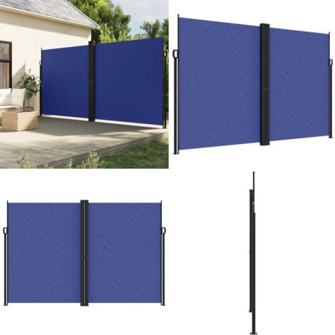 Tenda da Sole Laterale Retrattile Blu 220x1200 cm - Tenda da sole retrattile - Protezione da sole