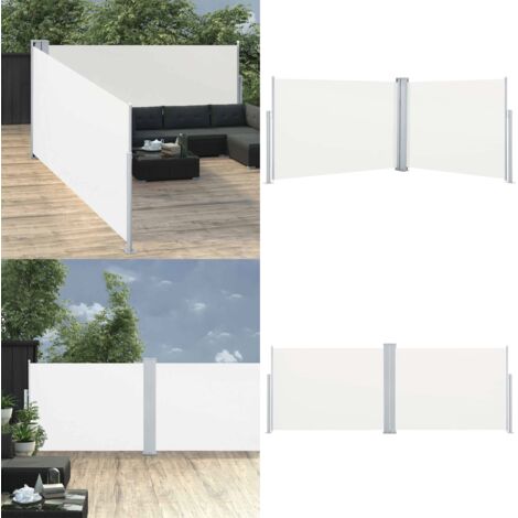 Tenda da Sole Laterale Retrattile Crema 100x1000 cm - Tenda da sole retrattile - Ombreggiatura giardino