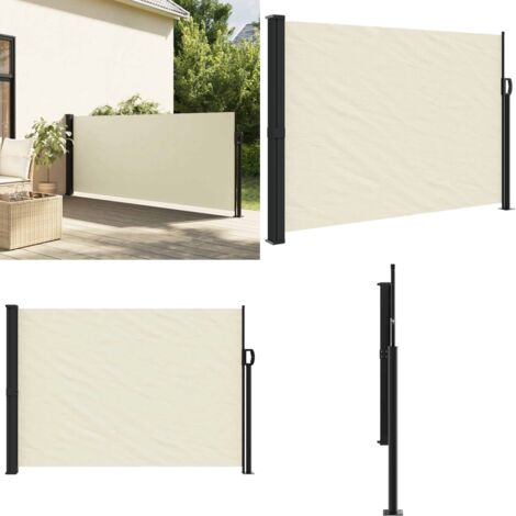 Tenda da Sole Laterale Retrattile Crema 140x300 cm - Tenda da sole retrattile - Ombreggiatura da giardino