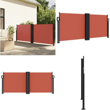 Tenda da Sole Laterale Retrattile Terracotta 100x600 cm - Tenda da sole retrattile - Tenda da giardino