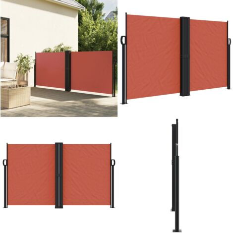 Tenda da Sole Laterale Retrattile Terracotta 140x1200 cm - Tenda da sole retrattile - Tenda da giardino