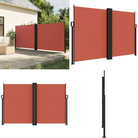 Tenda da Sole Laterale Retrattile Terracotta 160x600 cm - Tenda da sole retrattile - Tenda da giardino