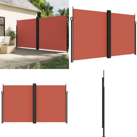 Tenda da Sole Laterale Retrattile Terracotta 200x1000 cm - Tenda da sole retrattile - Tenda da giardino