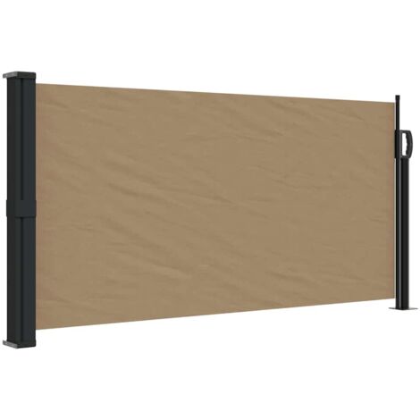 Tenda da Sole Laterale Retrattile Tortora 100x500 cm vidaXL