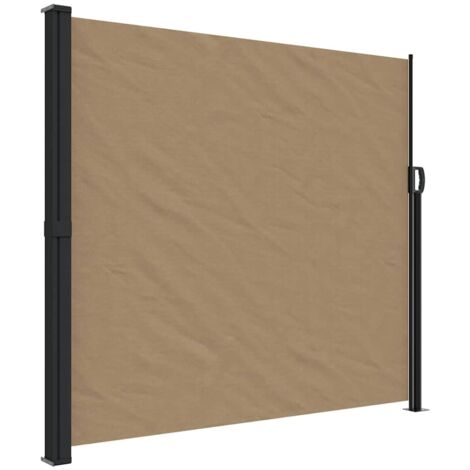 Tenda da Sole Laterale Retrattile Tortora 180x300 cm vidaXL