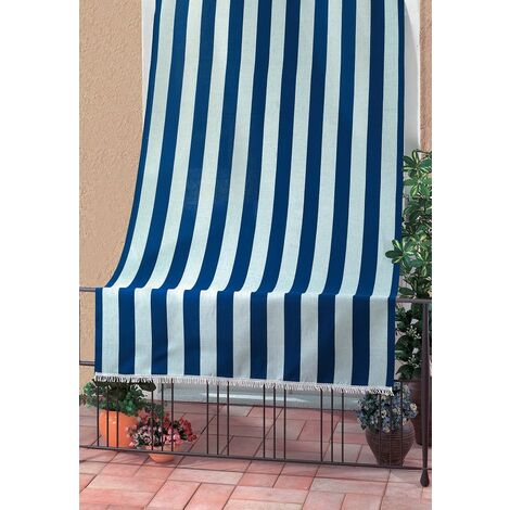 Tenda in Ciniglia Per Porta Ingresso ProteggiSole Antimosche Lavabile  Regolabile Beige Marrone - 100x220 cm