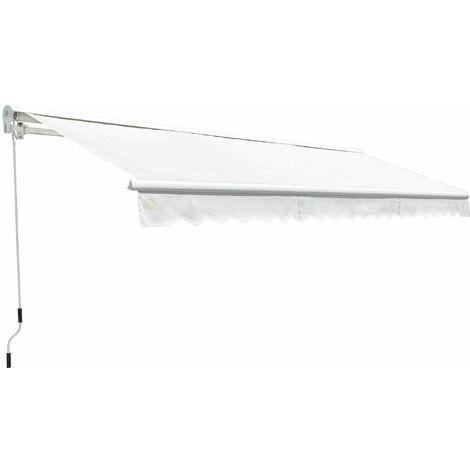 Tenda da Sole Motorizzata 4,5x3m Tessuto Poliestere Kraus Lavanda Ecrù