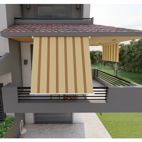 Tenda da sole per balcone con bracci, impermeabile 200cm giallo arancio Golisa
