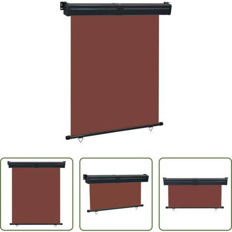 Tenda da sole per balcone -  Tendalino Laterale per Balcone 145x250 cm Marrone