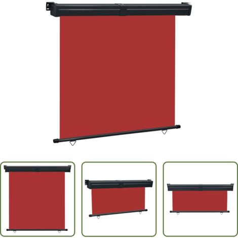 Tenda da sole per balcone -  Tendalino Laterale per Balcone 175x250 cm Rosso