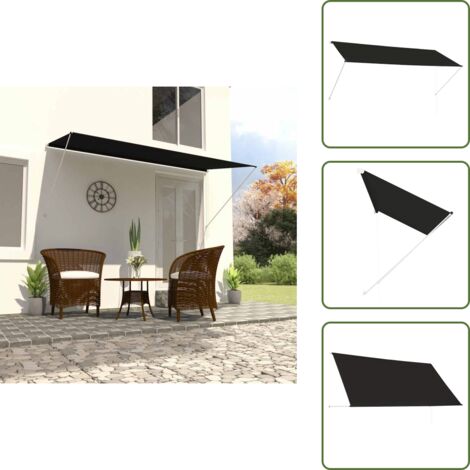 Tenda da sole per balcone - vidaXL Tenda da Sole Retrattile 300x150 cm Antracite - Tenda da sole per giardino