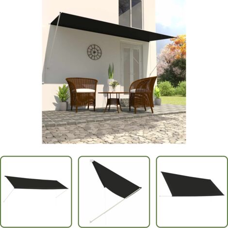 Tenda da sole per finestra -  Tenda da Sole Retrattile 400x150 cm Antracite