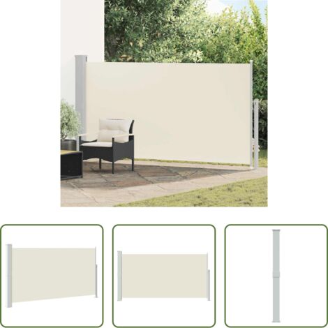 Tenda da sole per patio -  Tendalino Laterale per Patio Terrazzo 160 x 300 cm Crema