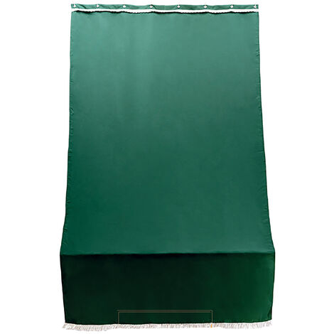 Tenda da Sole per Sormonto 140x300 cm in Poliestere con Anelli Ranieri Verde