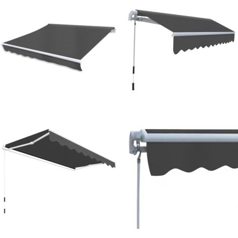 Tenda da Sole Pieghevole Manuale 300 cm Antracite - Tenda pieghevole - Tenda da giardino