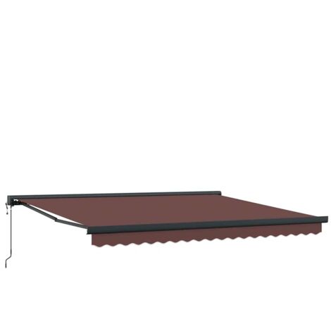 Tenda da Sole Retrattile Automatica 400x300 cm Marrone vidaXL