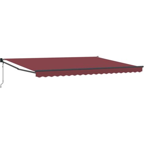 Tenda da Sole Retrattile Automatica Bordò 450x300 cm vidaXL